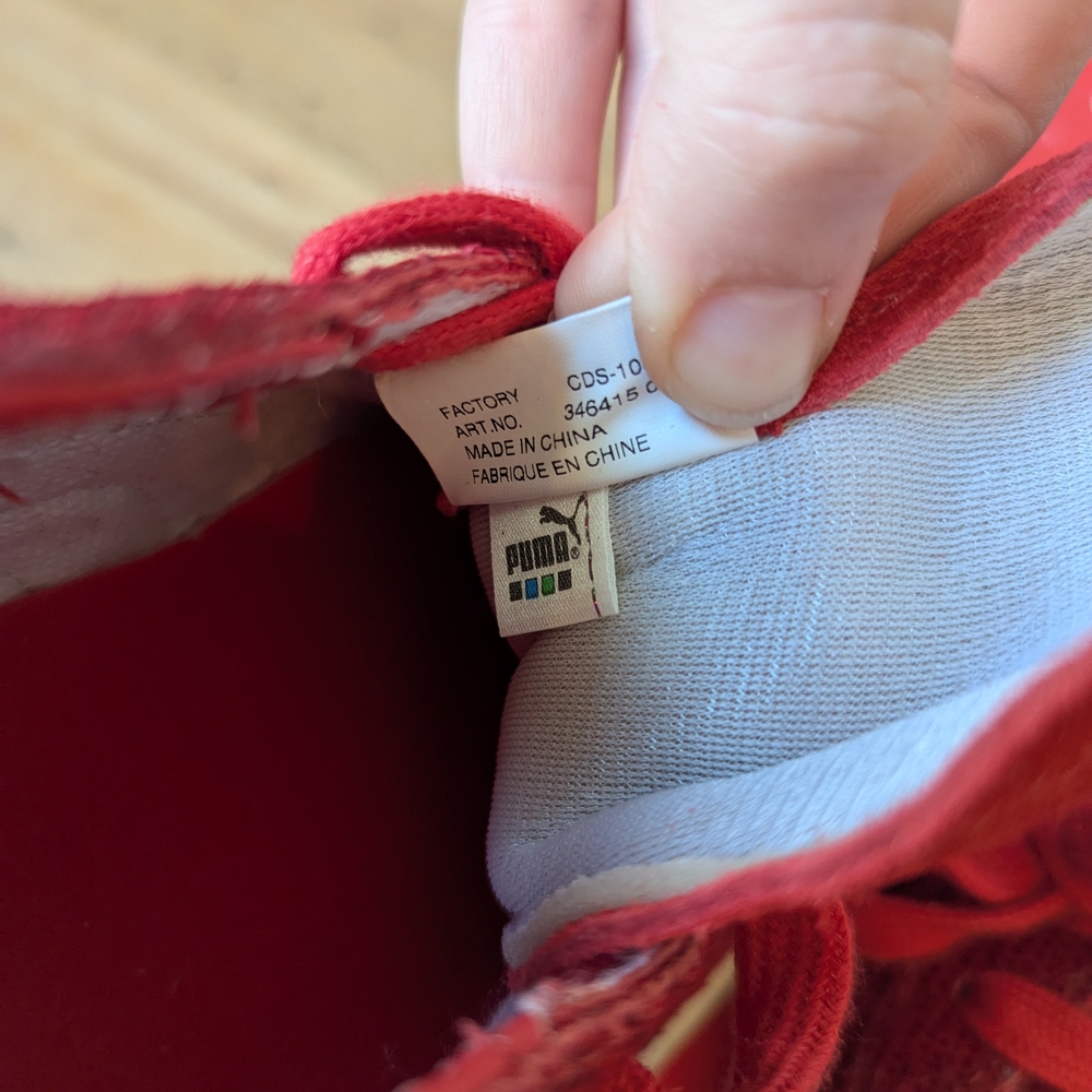 Puma Red Athletic Shoes - Picture 5 of 9